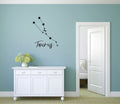 Taurus Zodiac Constellation of Stars Vinyl Wall Decal
