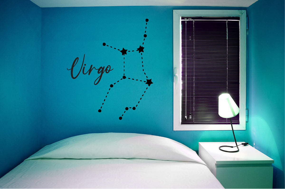 Virgo Zodiac Constellation of Stars Vinyl Wall Decal