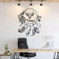 Taurus Zodiac Astrology Dreamcatcher Vinyl Wall Decal