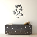 Leo Zodiac Flower Sign Vinyl Wall Decal