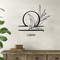 Libra Zodiac Floral Sign Vinyl Wall Decal