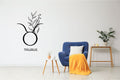Taurus Zodiac Floral Sign Vinyl Wall Decal
