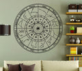 Zodiac Astrology Wheel Sun Moon Constellations Vinyl Wall Decal